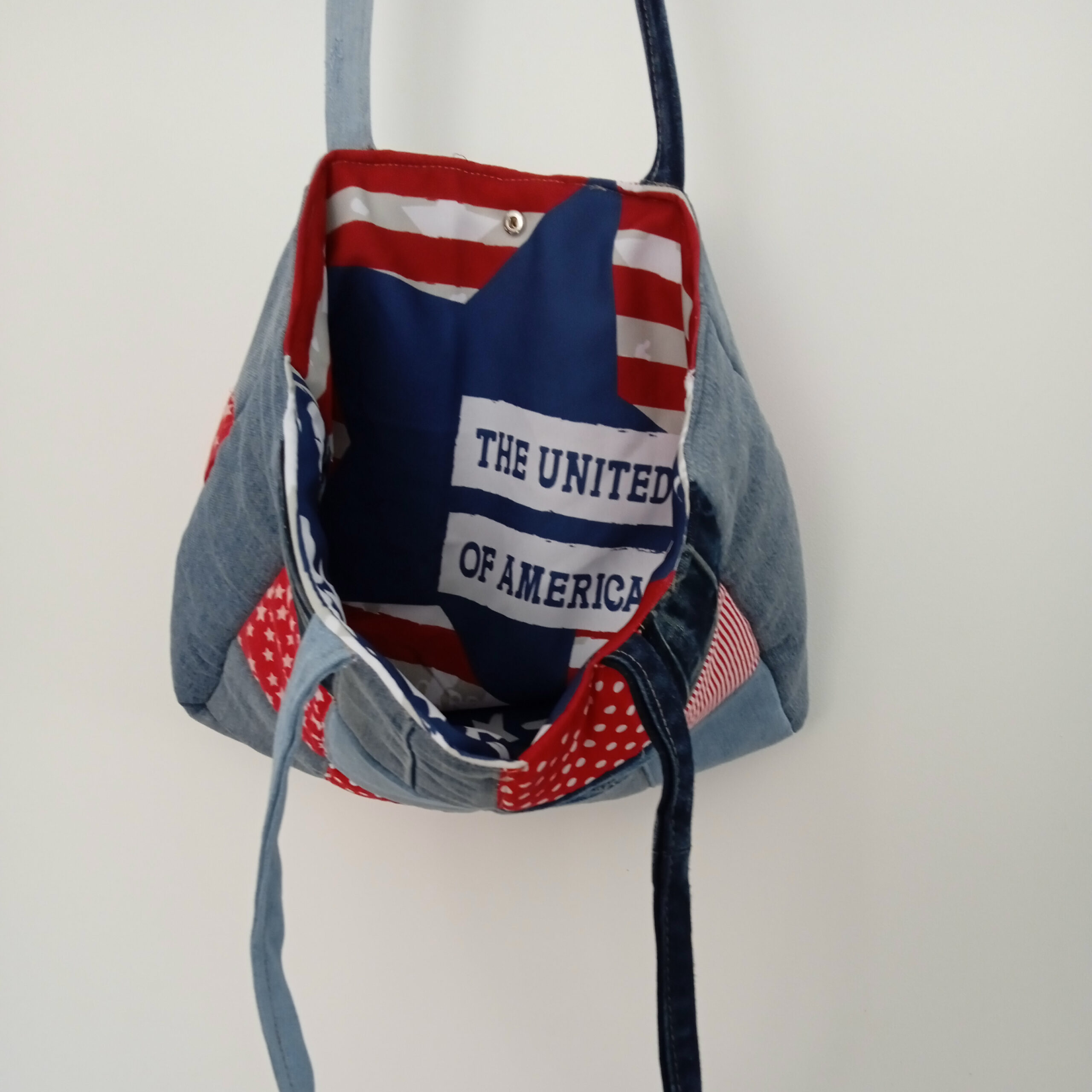 sac jean patchwork fourre tout