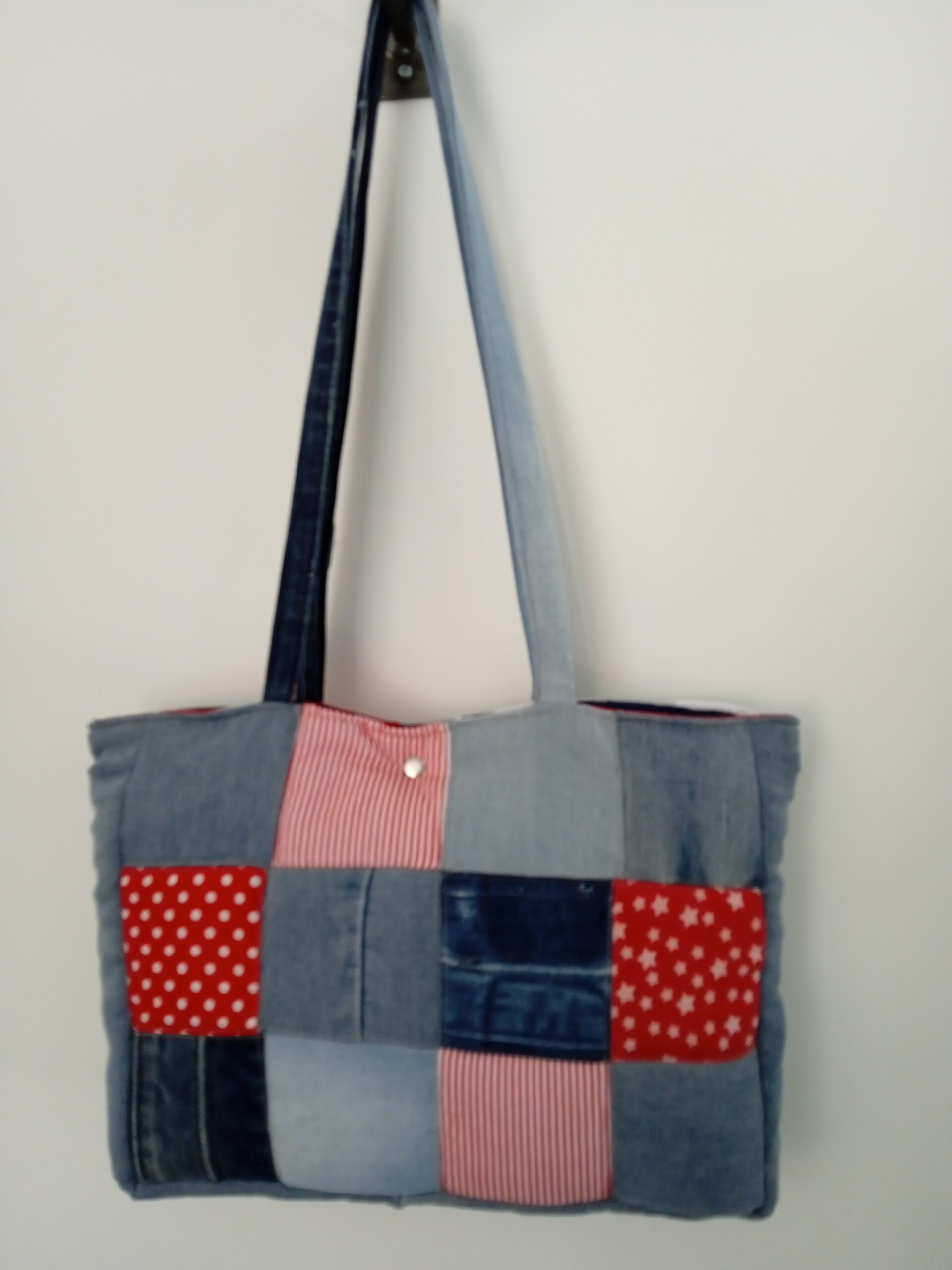 sac jean patchwork fourre tout