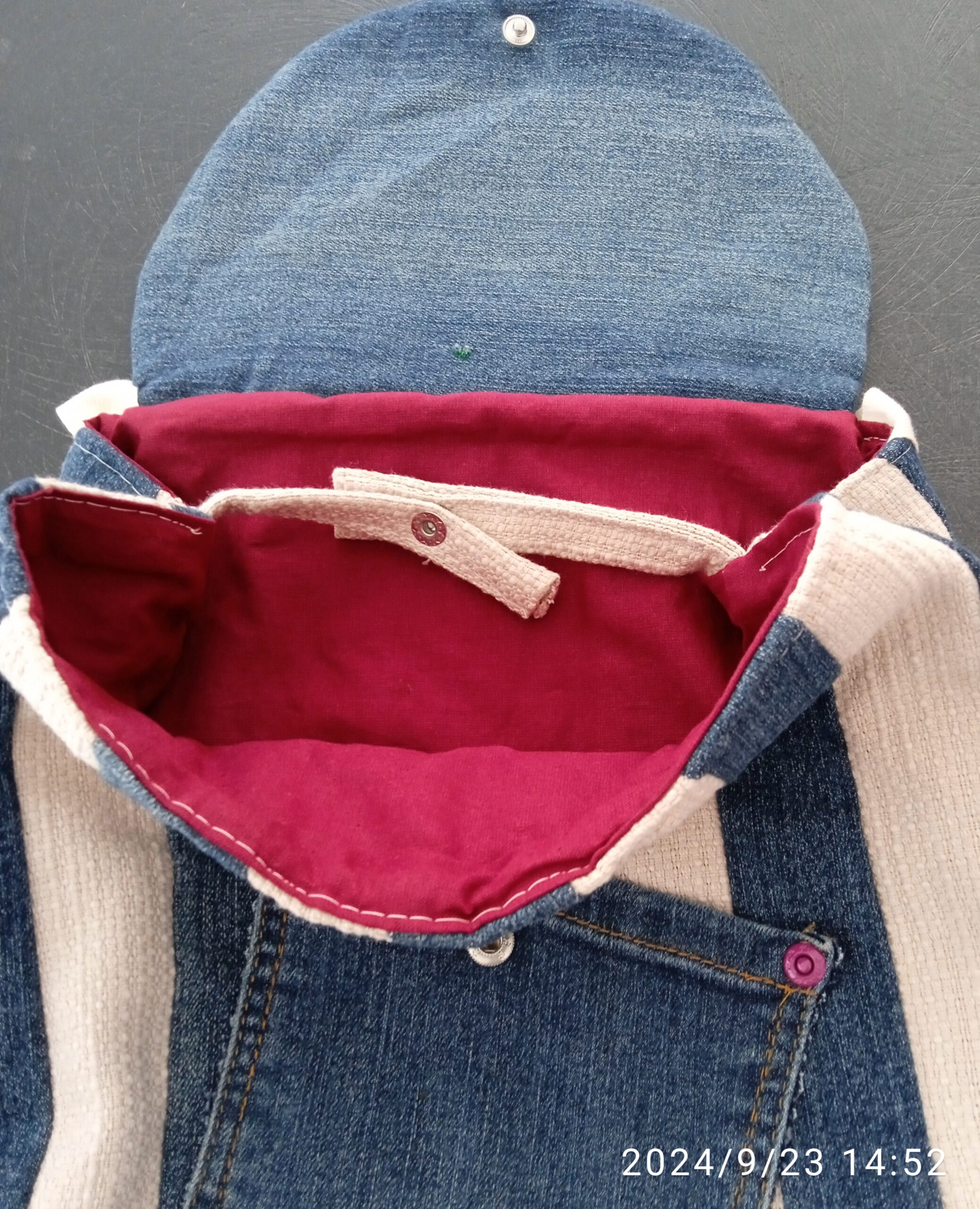 sac à dos jean recyclé