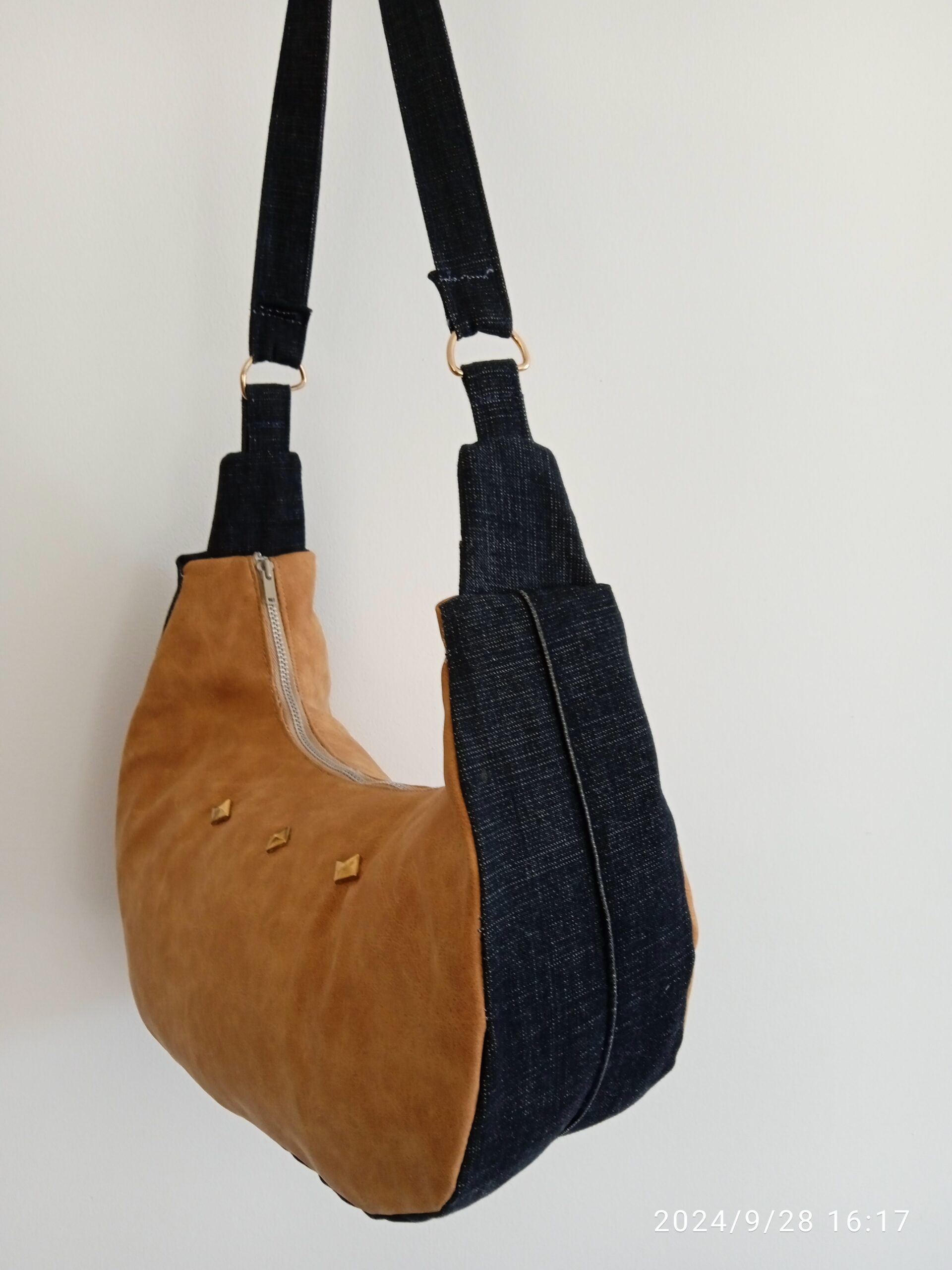 sac à main en jeans/simili cuir