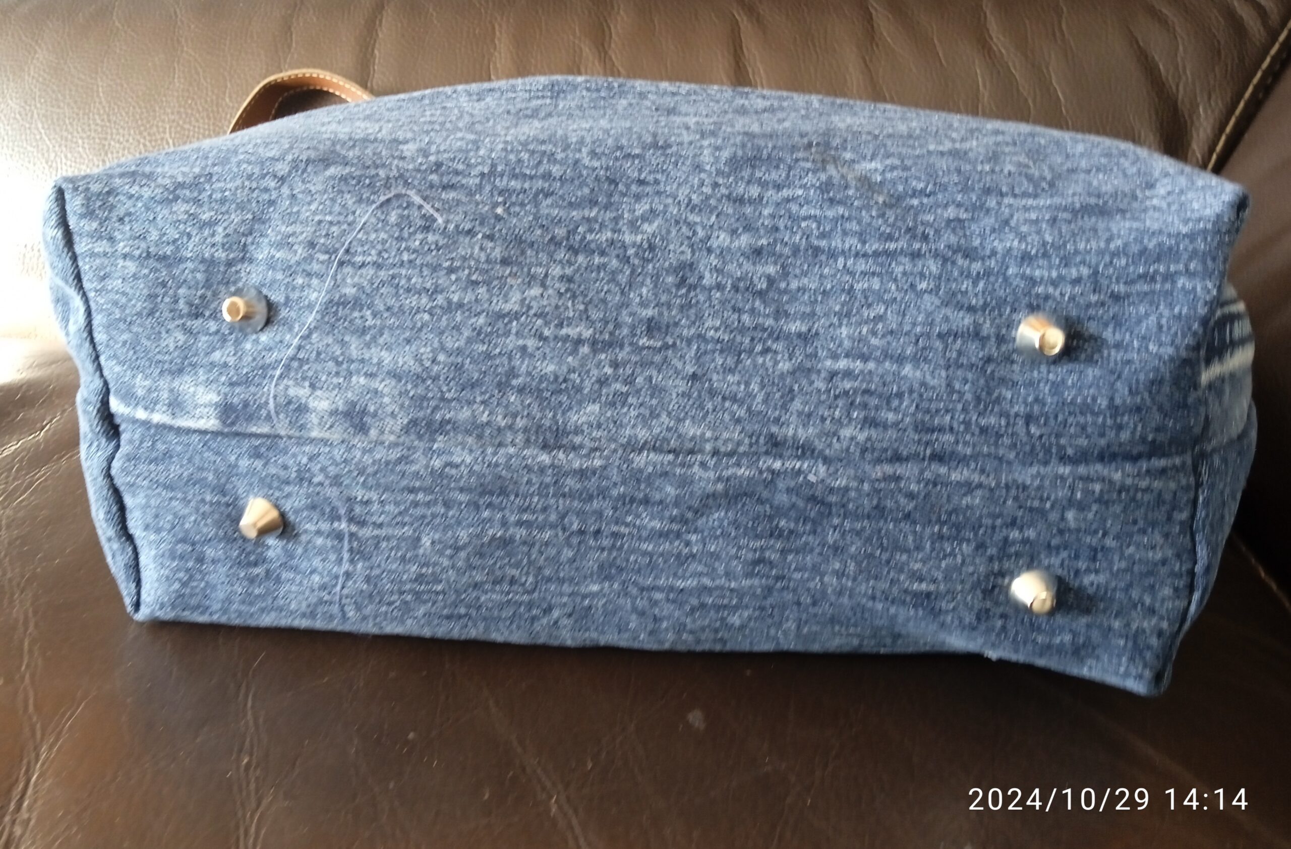 sac jeans/simili cuir