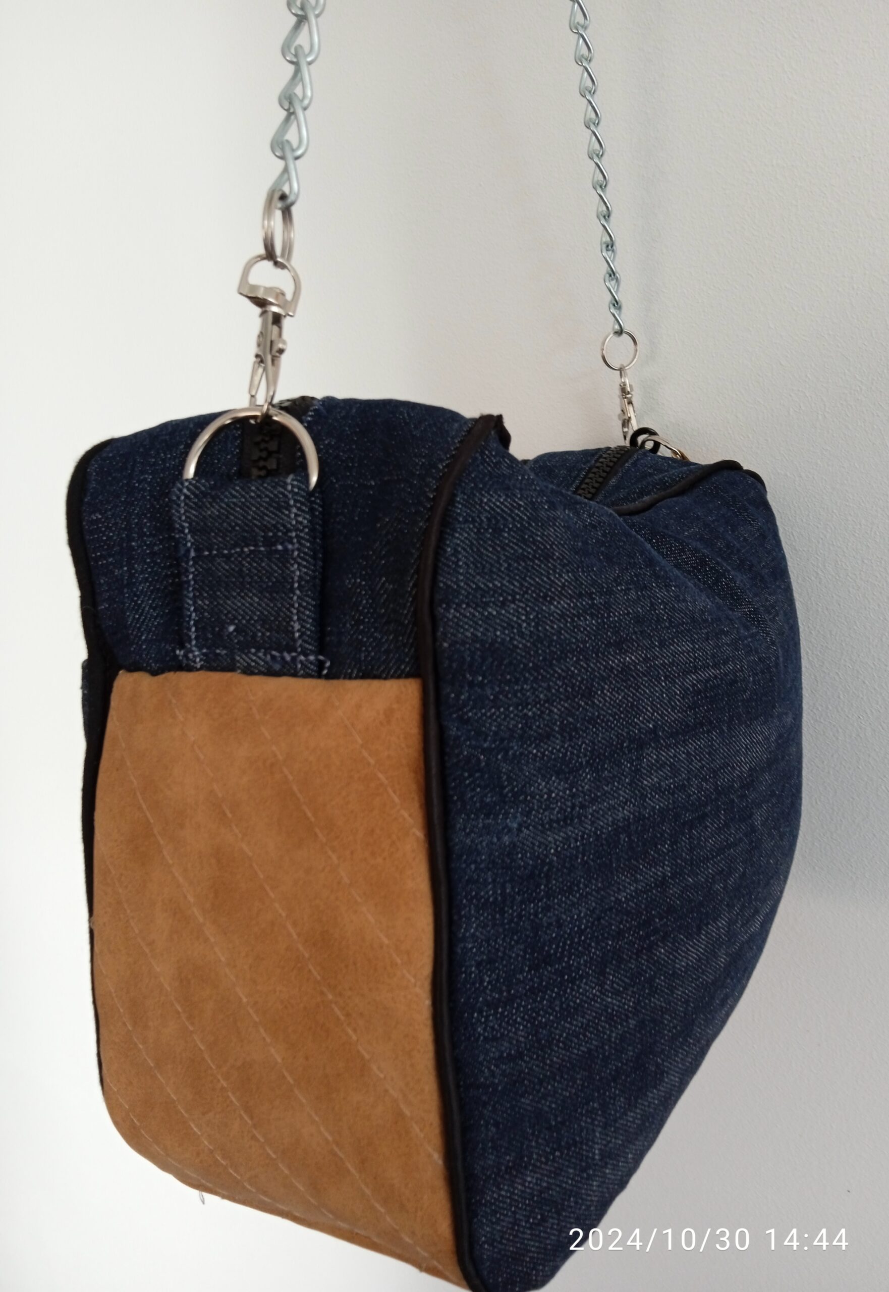 sac à main en jeans /simili cuir